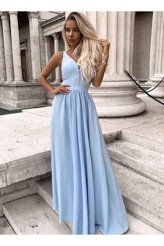 A-Line V-Neck Long Prom Dresses Formal Evening Gowns 6011019 A-Line V-Neck Long Prom Dresses Formal Evening Gowns 6011019