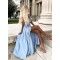 A-Line V-Neck Long Prom Dresses Formal Evening Gowns 6011019