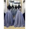 A-Line Lace Sparkly Long Prom Dresses Formal Evening Gowns 6011020