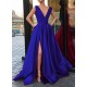 A-Line V-Neck Long Prom Dresses Formal Evening Gowns 6011055 A-Line V-Neck Long Prom Dresses Formal Evening Gowns 6011055