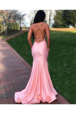 Mermaid V-Neck Long Prom Dresses Formal Evening Gowns 6011058