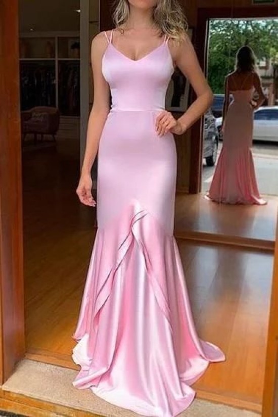 Mermaid Long Pink Prom Dresses Formal Evening Gowns 6011064 Mermaid Long Pink Prom Dresses Formal Evening Gowns 6011064