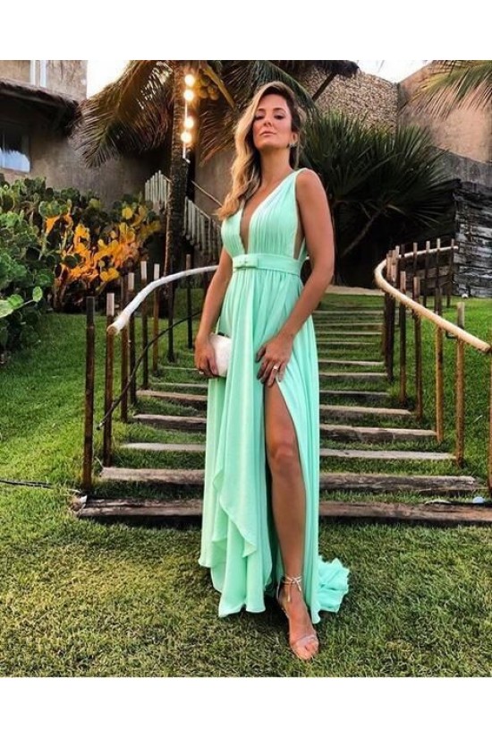 A-Line Chiffon Long Prom Dresses Formal Evening Gowns 6011072 A-Line Chiffon Long Prom Dresses Formal Evening Gowns 6011072