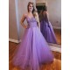 A-Line Beaded Lace Tulle Long Prom Dresses Formal Evening Gowns 6011108 A-Line Beaded Lace Tulle Long Prom Dresses Formal Evening Gowns 6011108
