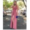 A-Line V-Neck Long Prom Dresses Formal Evening Gowns 6011116