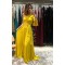 A-Line One Sleeves Long Prom Dresses Formal Evening Gowns 6011124