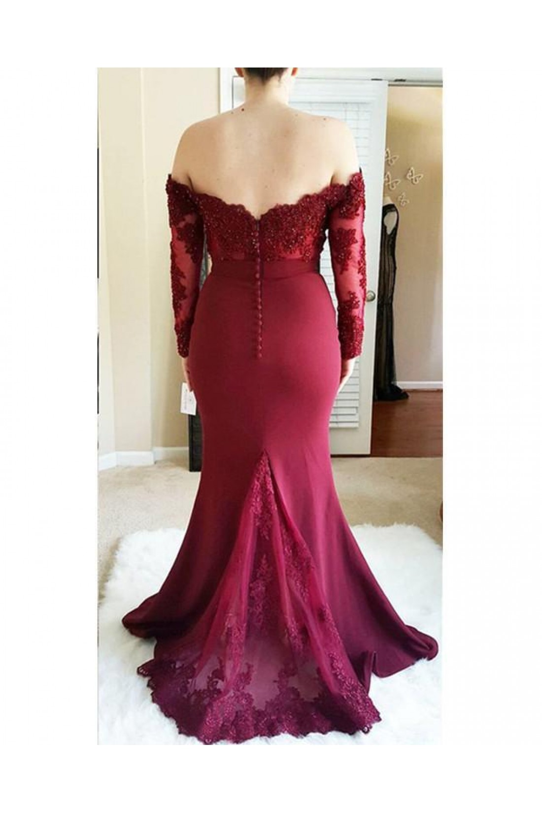 Mermaid Lace Prom Dresses Long Formal  Evening Dress Dance Dresses,DP0265