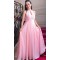 A-Line Chiffon Long Pink Prom Dresses Formal Evening Gowns 6011134