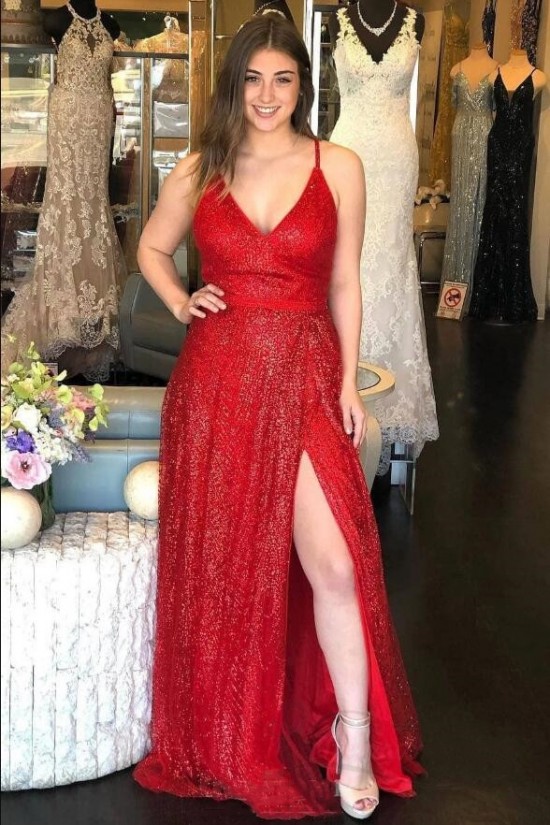 A-Line V-Neck Long Prom Dresses Formal Evening Gowns 6011139 A-Line V-Neck Long Prom Dresses Formal Evening Gowns 6011139