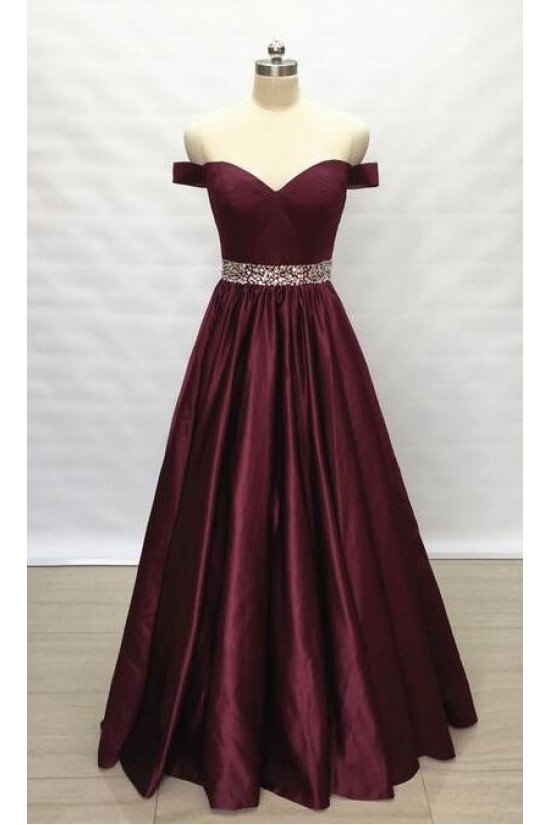 A-Line Beaded Off-the-Shoulder Long Prom Dresses Formal Evening Gowns 6011152 A-Line Beaded Off-the-Shoulder Long Prom Dresses Formal Evening Gowns 6011152