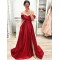 A-Line Off-the-Shoulder Long Prom Dresses Formal Evening Gowns 6011153