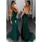 Mermaid Lace V-Neck Long Prom Dresses Formal Evening Gowns 6011161