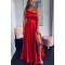 A-Line One-Shoulder Beaded Long Prom Dresses Formal Evening Gowns 6011176