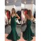 Mermaid V-Neck Long Prom Dresses Formal Evening Gowns 6011201