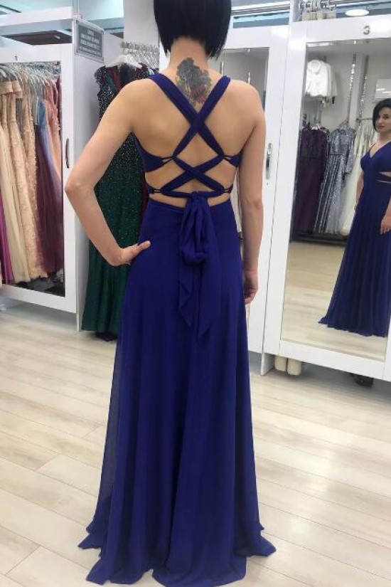 A-Line Chiffon V-Neck Long Prom Dresses Formal Evening Gowns 6011212 A-Line Chiffon V-Neck Long Prom Dresses Formal Evening Gowns 6011212