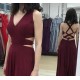 A-Line Chiffon V-Neck Long Prom Dresses Formal Evening Gowns 6011212 A-Line Chiffon V-Neck Long Prom Dresses Formal Evening Gowns 6011212