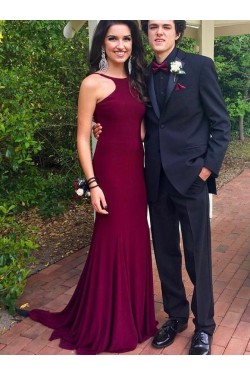 Mermaid Backless Long Prom Dresses Formal Evening Gowns 6011220