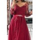 A-Line Long Sleeves Beaded Lace Long Prom Dresses Formal Evening Gowns 6011238 A-Line Long Sleeves Beaded Lace Long Prom Dresses Formal Evening Gowns 6011238
