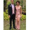 Sheath V-Neck Long Prom Dresses Formal Evening Gowns 6011247