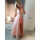 A-Line High Low V-Necck Prom Dresses Formal Evening Gowns 6011254