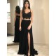 A-Line Two Pieces Long Black Prom Dresses Formal Evening Gowns 6011262 A-Line Two Pieces Long Black Prom Dresses Formal Evening Gowns 6011262