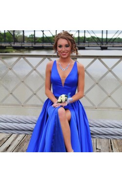 A-Line Beaded Long Prom Dresses Formal Evening Gowns 6011272