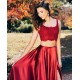 A-Line Two Pieces Lace Long Prom Dresses Formal Evening Gowns 6011274 A-Line Two Pieces Lace Long Prom Dresses Formal Evening Gowns 6011274