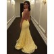 Long Yellow Lace Mermaid Backless Prom Dresses Formal Evening Gowns 6011280 Long Yellow Lace Mermaid Backless Prom Dresses Formal Evening Gowns 6011280
