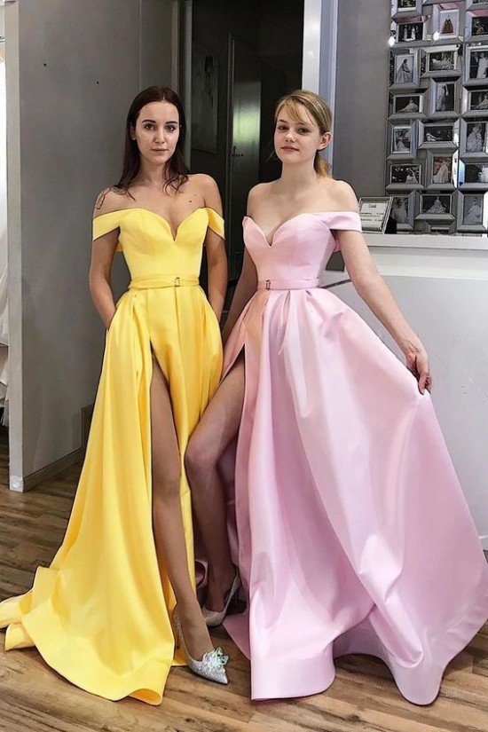 A-Line Off-the-Shoulder Long Prom Dresses Formal Evening Gowns 6011284 A-Line Off-the-Shoulder Long Prom Dresses Formal Evening Gowns 6011284