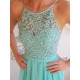 A-Line Chiffon Lace Long Prom Dresses Formal Evening Gowns 6011294