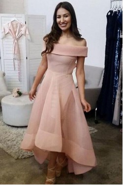 High Low Off-the-Shoulder Prom Dresses Formal Evening Gowns 6011307
