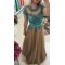 A-Line Beaded Lace Tulle Long Prom Dresses Formal Evening Gowns 6011309
