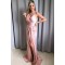 Sheath/Column V-Neck Long Prom Dresses Formal Evening Gowns 6011317