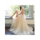 A-Line Beaded Tulle Long Prom Dresses Formal Evening Gowns 6011339