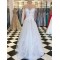 A-Line Lace Tulle Long Prom Dresses Formal Evening Gowns 6011365