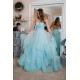 A-Line Sequins Tulle V-Neck Long Prom Dresses Formal Evening Gowns 6011366 A-Line Sequins Tulle V-Neck Long Prom Dresses Formal Evening Gowns 6011366
