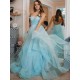 A-Line Sequins Tulle V-Neck Long Prom Dresses Formal Evening Gowns 6011366 A-Line Sequins Tulle V-Neck Long Prom Dresses Formal Evening Gowns 6011366