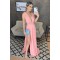 A-Line V-Neck Long Prom Dresses Formal Evening Gowns 6011374
