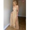 A-Line Sequins Tulle Long Prom Dresses Formal Evening Gowns 6011398