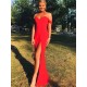 Long Red Off-the-Shoulder Prom Dresses Formal Evening Gowns 6011403 Long Red Off-the-Shoulder Prom Dresses Formal Evening Gowns 6011403