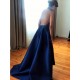 A-Line Halter Satin Long Prom Dresses Formal Evening Gowns 6011407 A-Line Halter Satin Long Prom Dresses Formal Evening Gowns 6011407