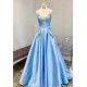 A-Line Beaded V-Neck Long Prom Dresses Formal Evening Gowns 6011446 A-Line Beaded V-Neck Long Prom Dresses Formal Evening Gowns 6011446