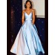 A-Line Beaded V-Neck Long Prom Dresses Formal Evening Gowns 6011446 A-Line Beaded V-Neck Long Prom Dresses Formal Evening Gowns 6011446