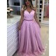 A-Line Beaded Lace Long Tulle Prom Dresses Formal Evening Gowns 6011449 A-Line Beaded Lace Long Tulle Prom Dresses Formal Evening Gowns 6011449