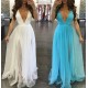 A-Line V-Neck Long Prom Dresses Formal Evening Gowns 6011464 A-Line V-Neck Long Prom Dresses Formal Evening Gowns 6011464