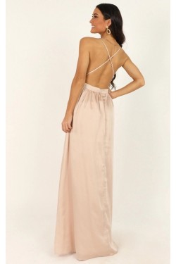 A-Line V-Neck Long Prom Dresses Formal Evening Gowns 6011497