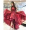 High Low Beaded Lace Appliques Long Prom Dresses Formal Evening Gowns 6011509