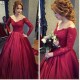 Ball Gown Beaded Lace Long Sleeves Prom Dresses Formal Evening Gowns 6011521 Ball Gown Beaded Lace Long Sleeves Prom Dresses Formal Evening Gowns 6011521