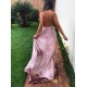 A-Line Deep V-Neck Long Prom Dresses Formal Evening Gowns 6011557