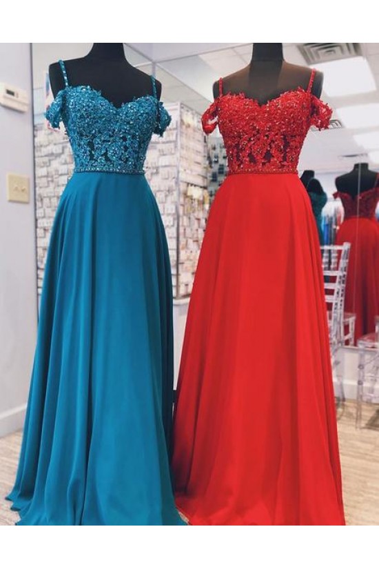 A-Line Beaded Lace Off-the-Shoulder Long Prom Dresses Formal Evening Gowns 6011578 A-Line Beaded Lace Off-the-Shoulder Long Prom Dresses Formal Evening Gowns 6011578